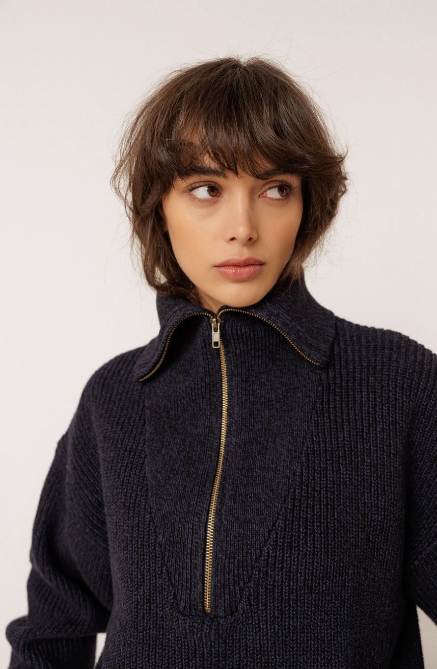Indi &amp; Cold Merino Wool 3/4 Zip (Two Colors)