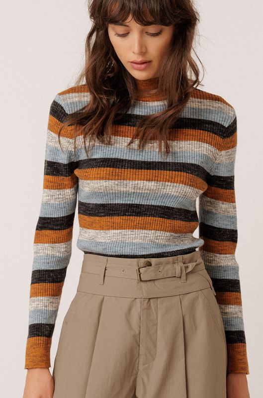 Indi &amp; Cold Merino Striped Sweater