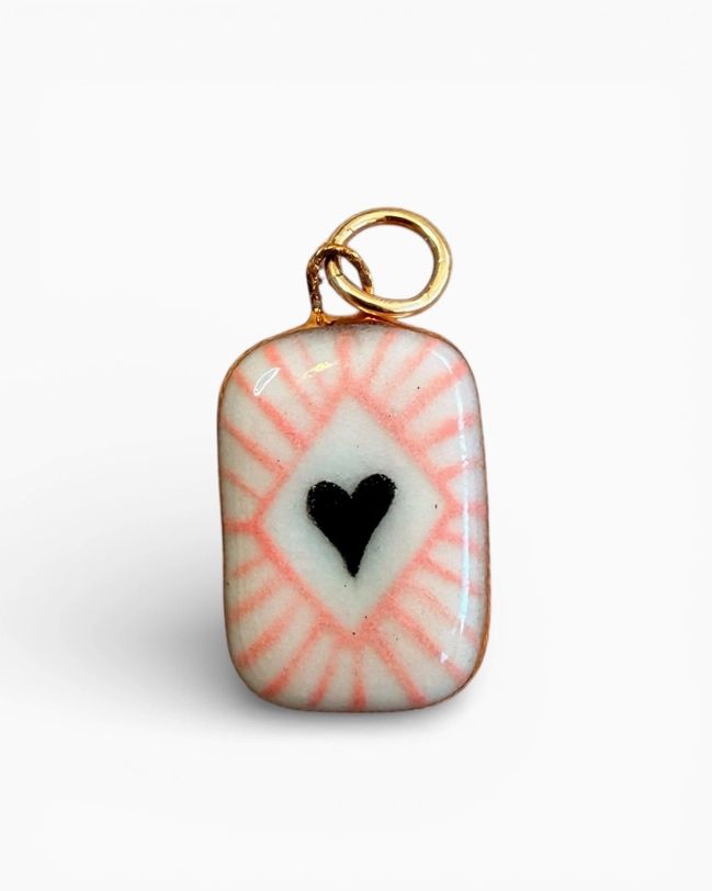 Sha Parle Shining Heart Diamond Charm SH56
