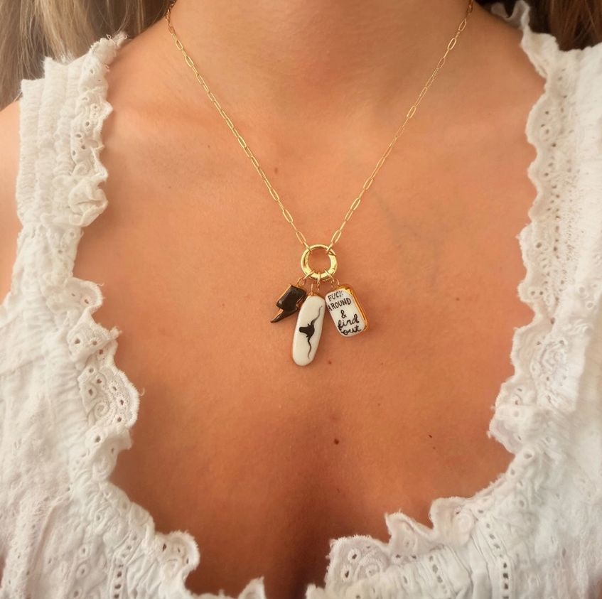 Sha Parle Longhorn Charm SH60