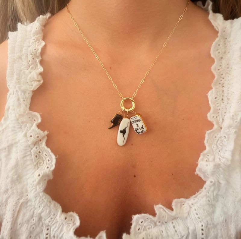 Sha Parle Longhorn Charm SH60