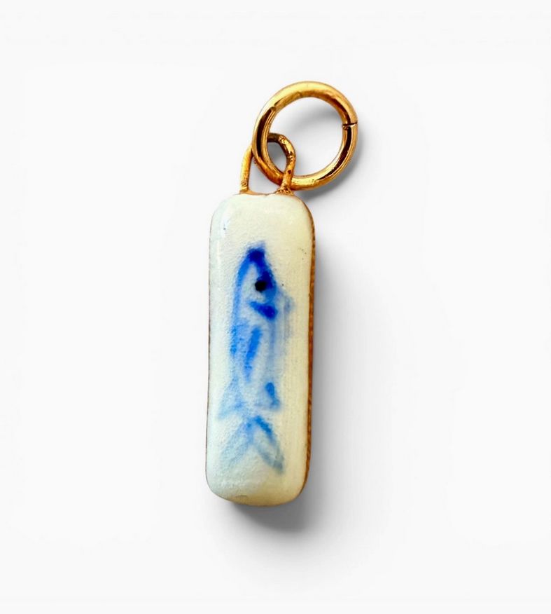 Sha Parle Lucky Blue Fish Charm SH62