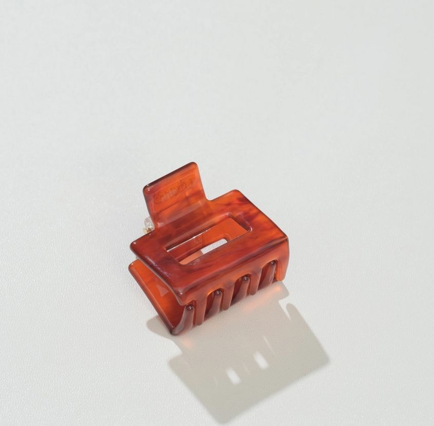 Adorro Cinnamon Spice Mini Claw Clip Square AD172