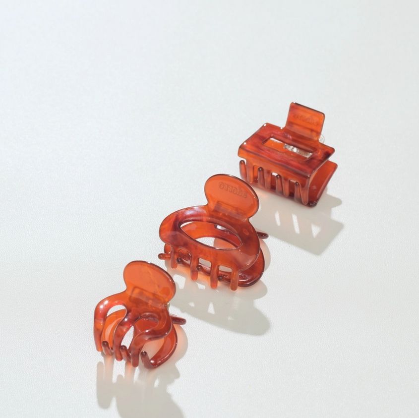 Adorro Cinnamon Spice Mini Claw Clip Oval AD171