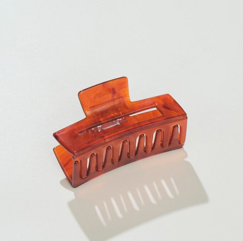 Adorro Cinnamon Spice Rectangle Claw Clip AD183