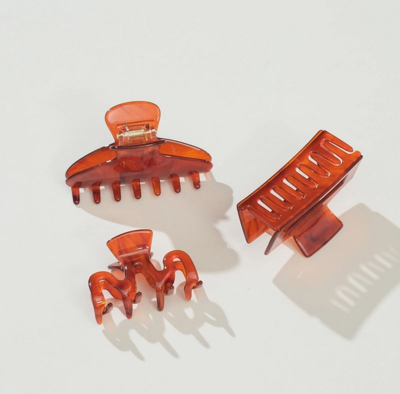 Adorro Cinnamon Spice Wave Claw Clip AD184