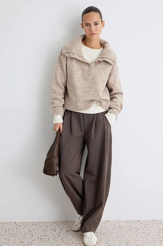 Pia Loom The Lidya Wool Cotton Blend Pullover