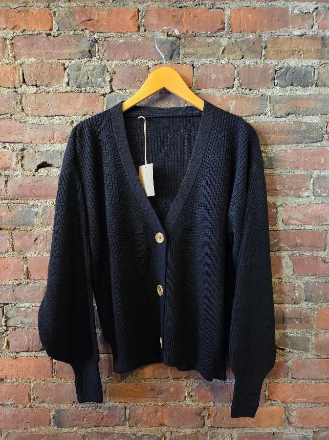 Pia Loom Button Up Knit Cardigan