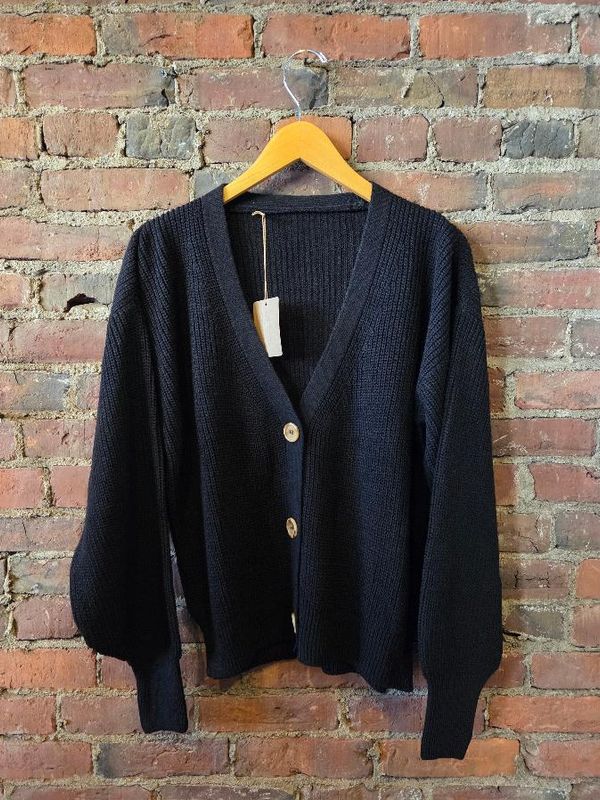 Pia Loom Button Up Knit Cardigan