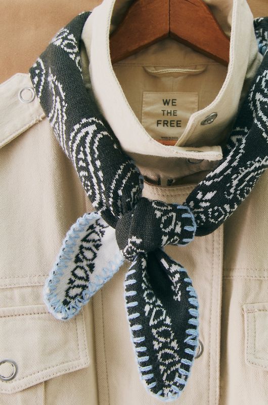 Free People Carmen Knitted Triangle Scarf