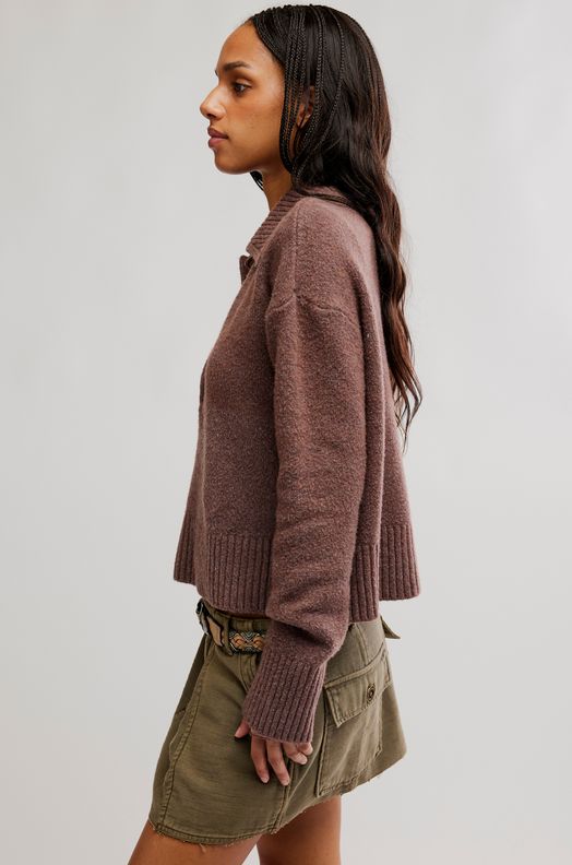 Free People Trading Up Polo Sweater