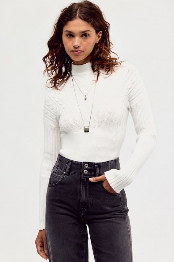 Free People Cable For Two Bodysuit