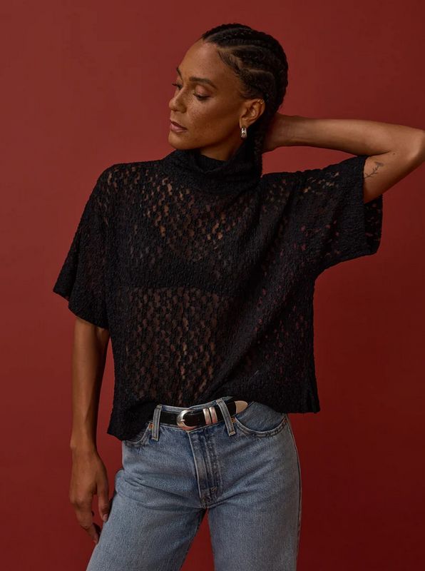 Nation LTD Fable Lace Turtleneck