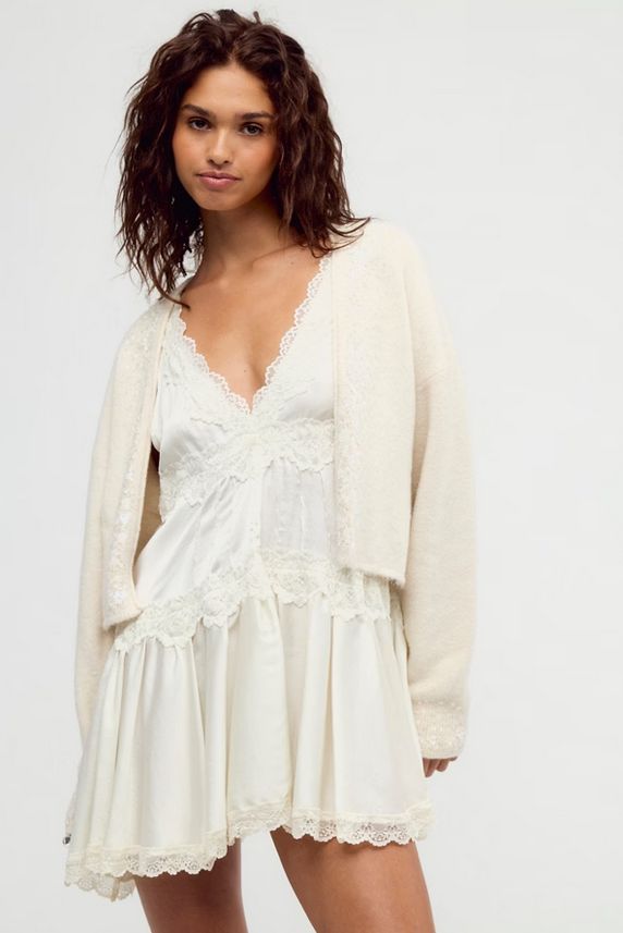 Free People Icicle Embellished Cardigan