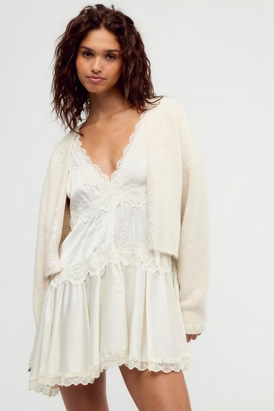 Free People Icicle Embellished Cardigan