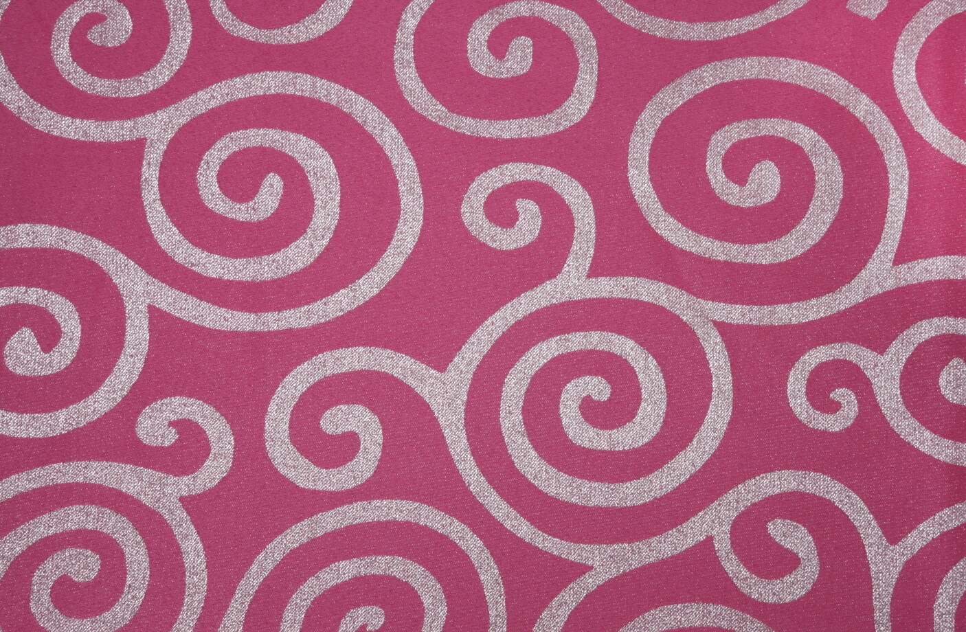 Pink Metallic Scroll