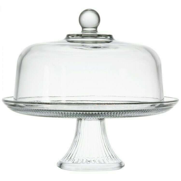 Glass Cake Stand 13&quot;