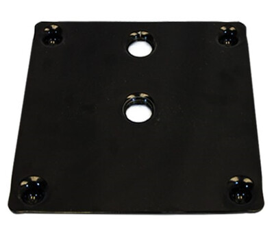 Metal Upright Screw In Base Black 24&quot; x 24&quot;