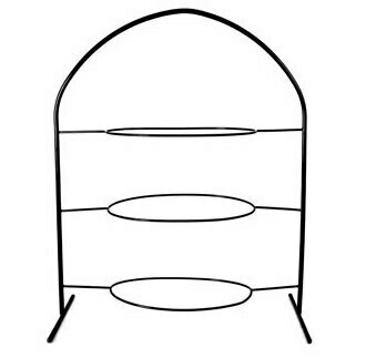 Wrought Iron 3 Tier Oval Stand
