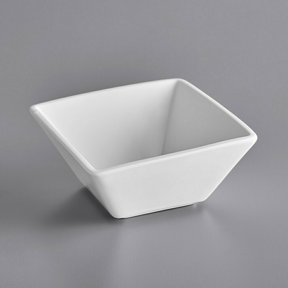 White Slant Square Bowl 5.5&quot; - 18 Oz.