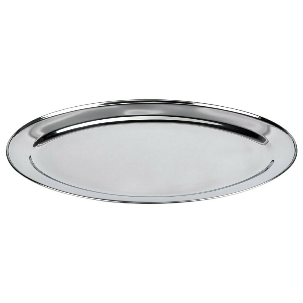 Oval Stainless Tray 13.5” x 20”