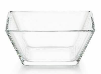 Glass Slant Square Bowl 5.5&quot; - 21.5 Oz.