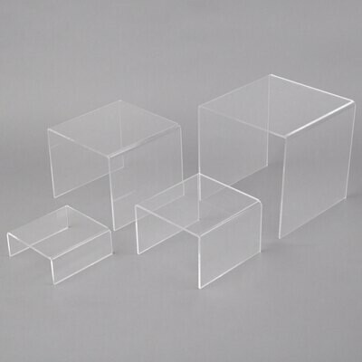 Clear Acrylic Riser 5&quot; x 5&quot; x 2&quot; riser