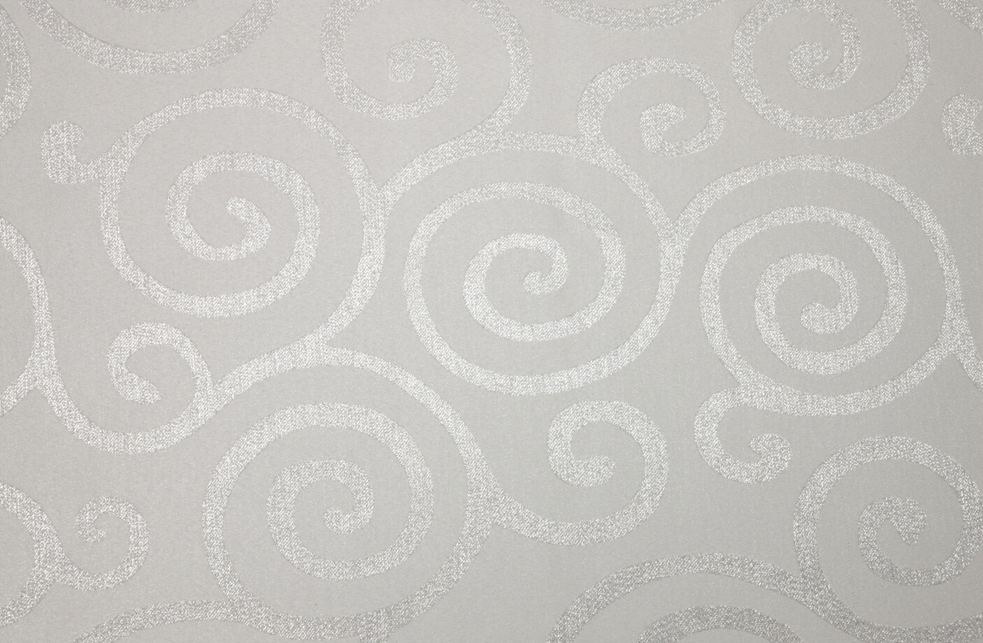 White Metallic Scroll