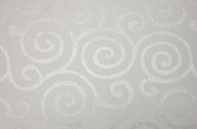 White Metallic Scroll