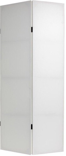 White Wood Divider 2 Piece Screen