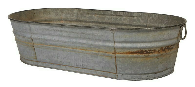 Antique Metal Beverage Holder - 43&quot; W x 11&quot; H