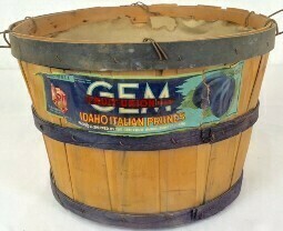 Antique Prune Baskets - 14&quot; W x 10&quot; H