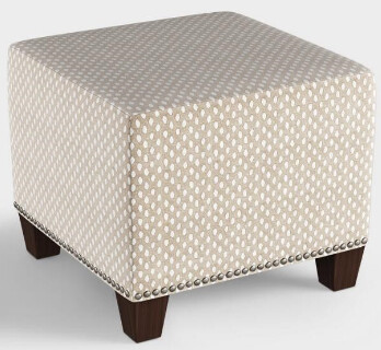 ​​​​Brown Pattern Ottoman