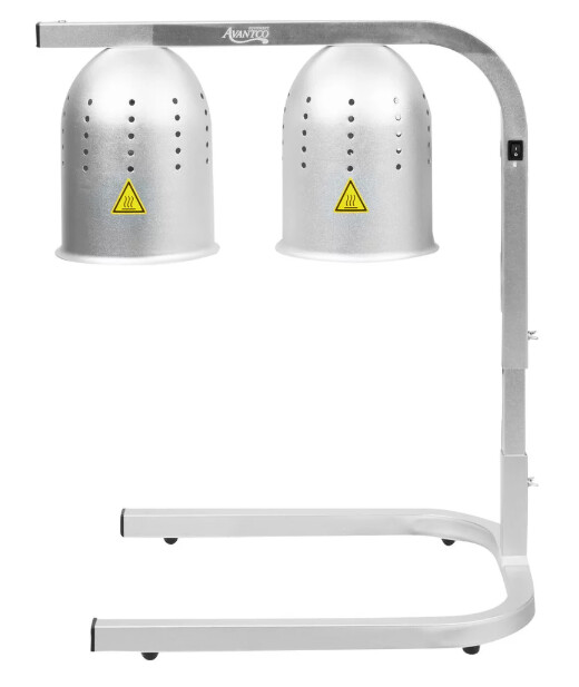 Heat Lamp 2 Bulb SILVER