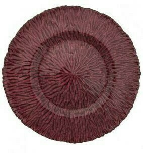 Amethyst Ripple Glass Charger