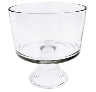Glass Trifle Bowl 3 Qt.