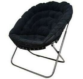 Oversized Moon Chair Black