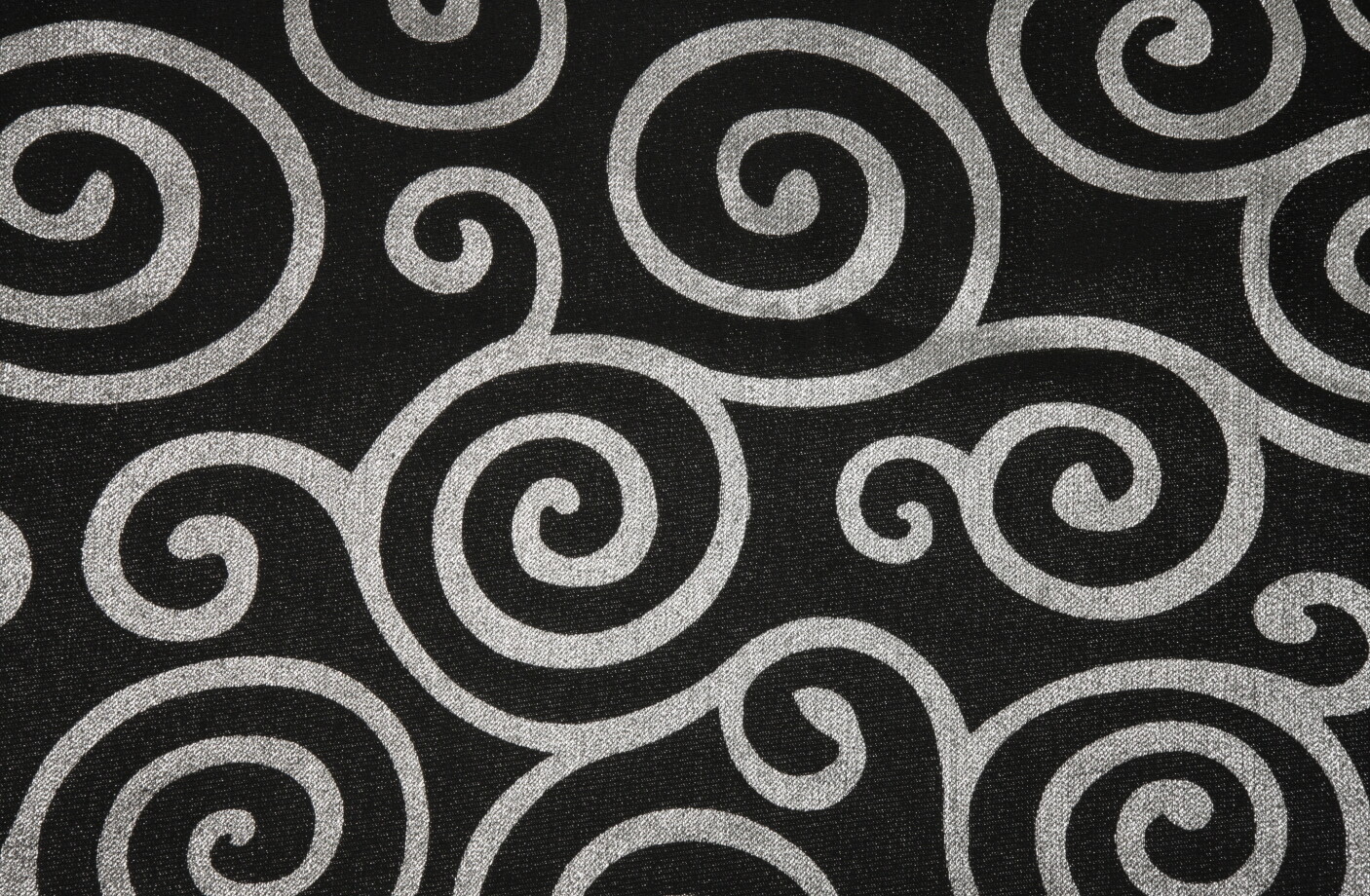 Black Metallic Scroll