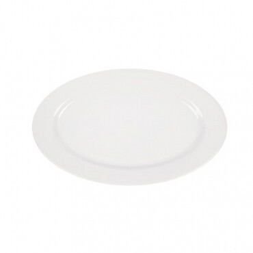 Ceramic Oval Platter White - ​11" x 16"