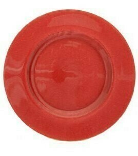 Ruby Red Glass Charger
