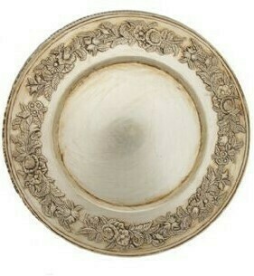 Floral Champagne Melamine Charger