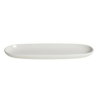 Porcelain Narrow Oval Platter 4.5" X 14"