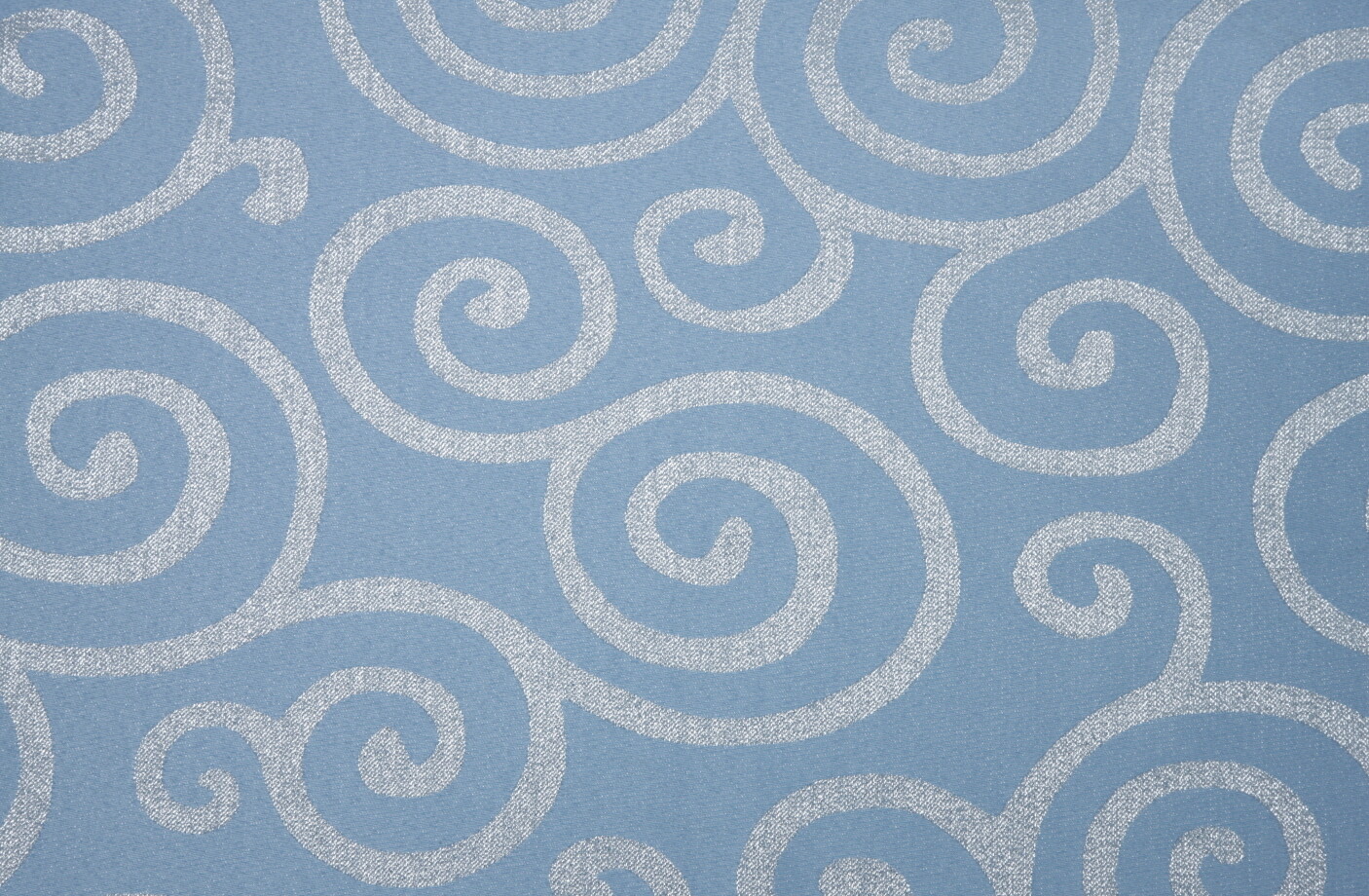 Blue Metallic Scroll