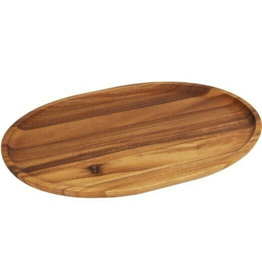 Acacia Wood Oval Platter - 12" x 18"