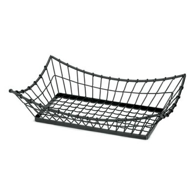 Wrought Iron Long Basket - 8" x 16"