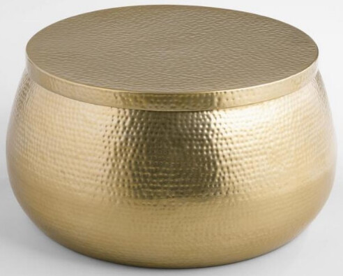 Gold Hammered Table
