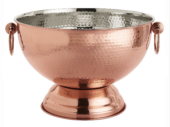 Copper Hammered Ice Bucket