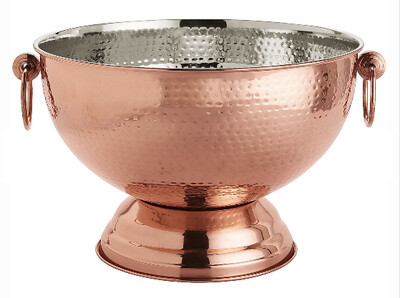 Copper Hammered Ice Bucket