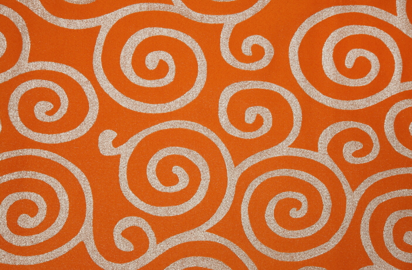 Orange Metallic Scroll