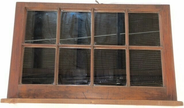 Wood Frame Glass Window - 32&quot; W x 21&quot; H​